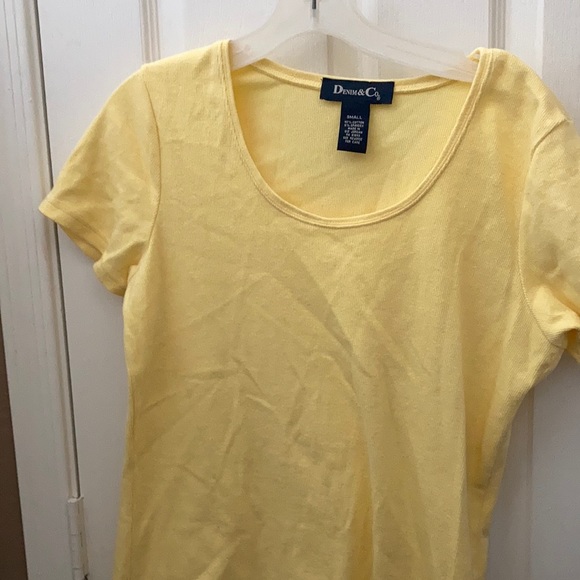 Denim and company ribbed t shirt small - Picture 1 of 3